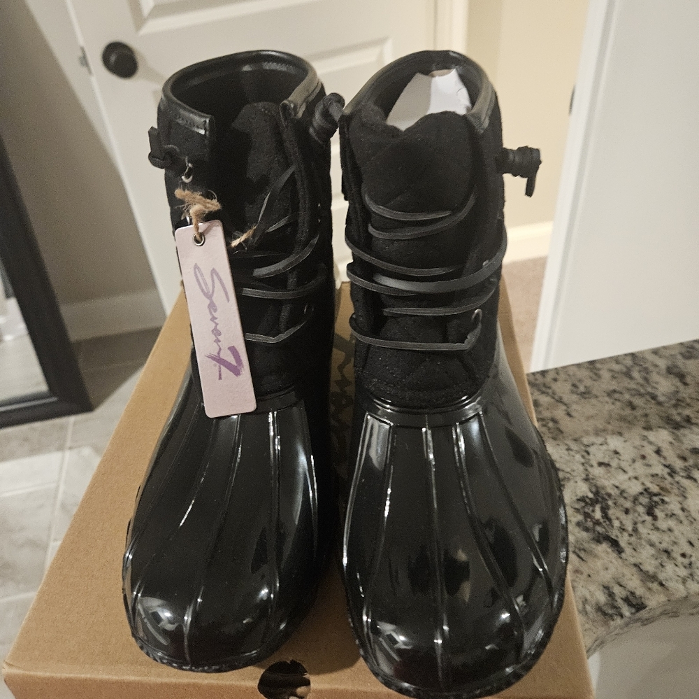 Black Rain Boots